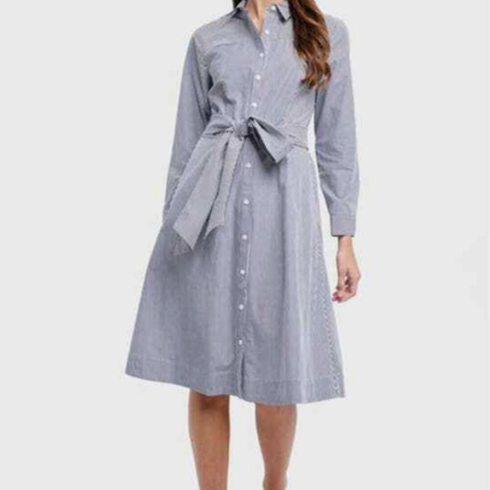 NWT J. Crew striped shirt dress